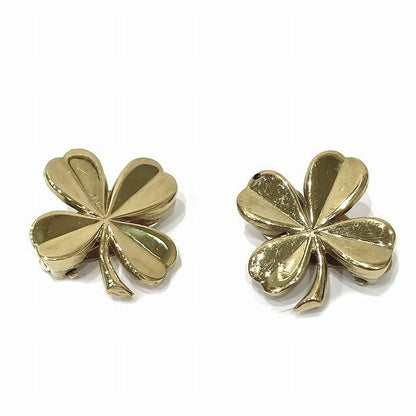Chanel Clover Clip On Earrings  Metal Earrings in Fair condition