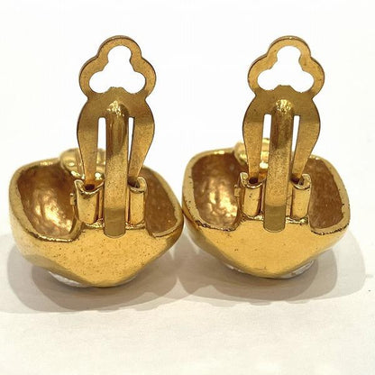 Chanel CC Clip On Earrings Metal Earrings in Good condition