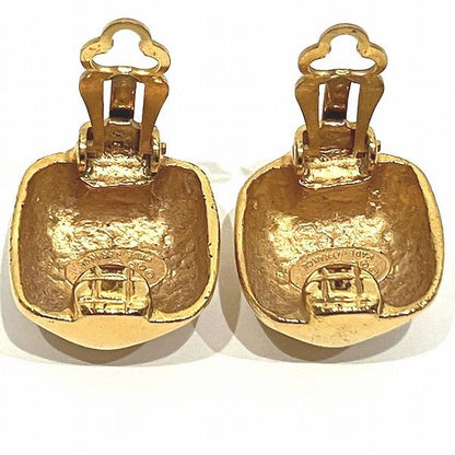 Chanel CC Clip On Earrings Metal Earrings in Good condition
