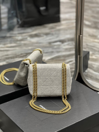 Yves Saint Laurent Jamie Mini Chain Bag Grey