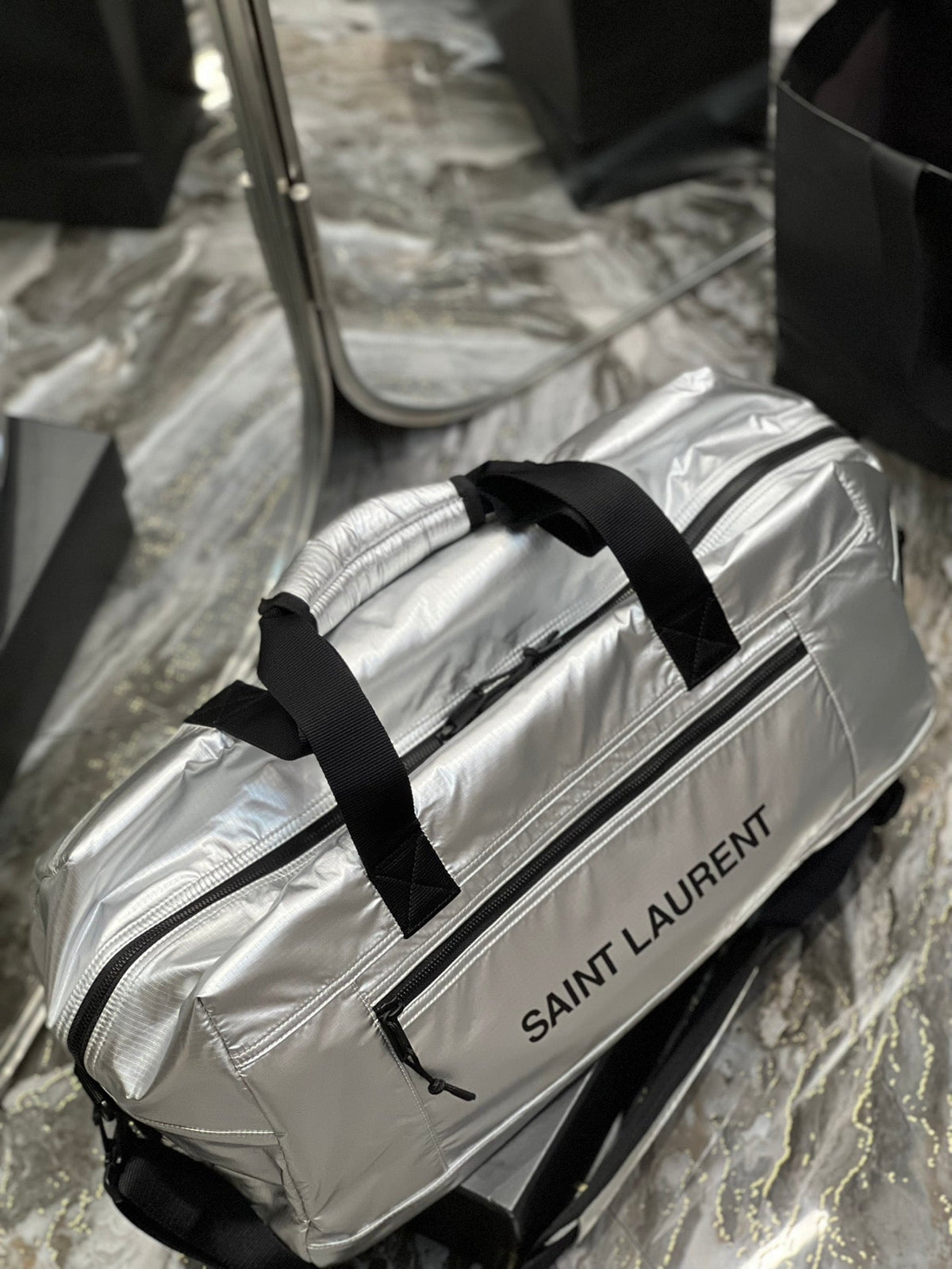 Yves Saint Laurent Nuxx Duffle Sliver