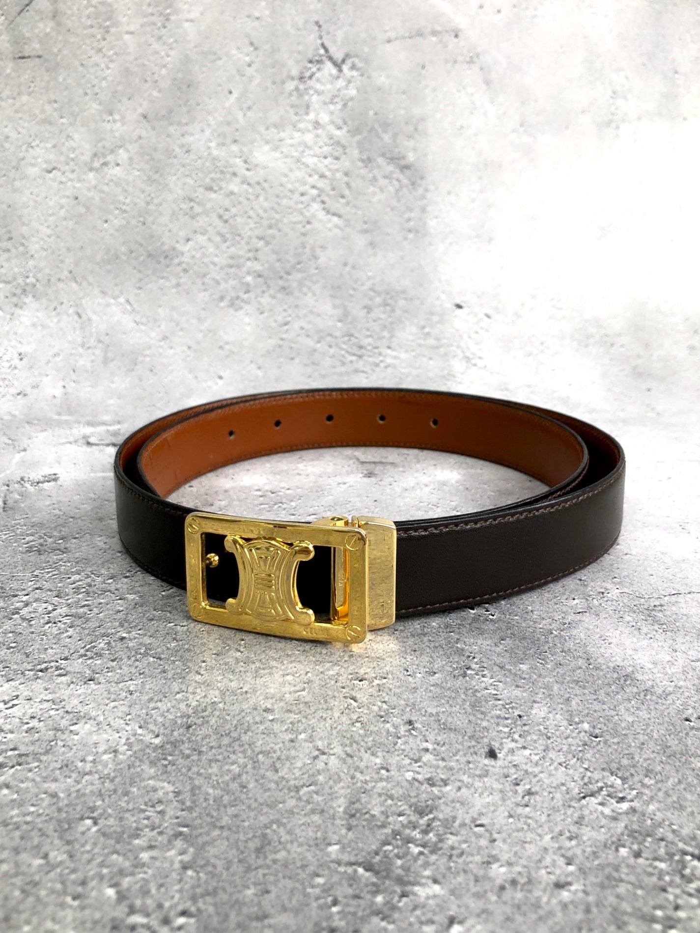 CELINE  Belt Black Vintage vxvkkh