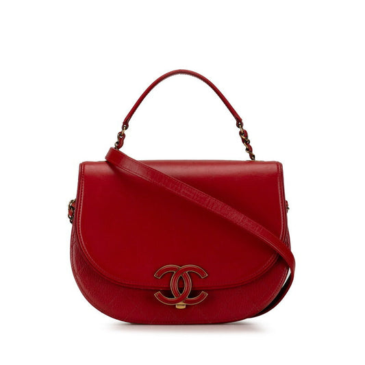 Chanel Coco Mark Leather 2way Bag