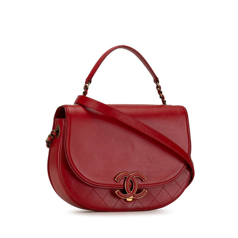 Chanel Coco Mark Leather 2way Bag