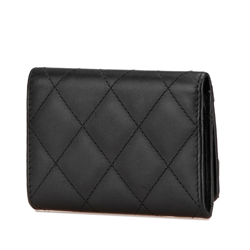 Chanel Cambon Line Coco Mark Lambskin Card Case