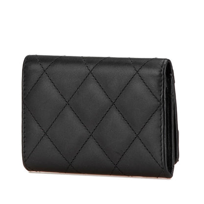 Chanel Cambon Line Coco Mark Lambskin Card Case