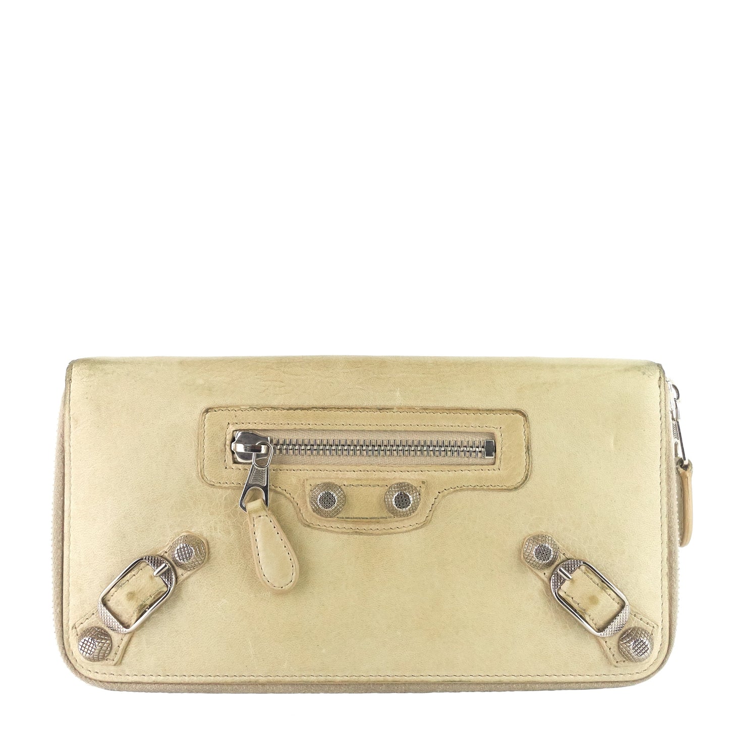 Balenciaga Long Zipper Agneau Leather Wallet