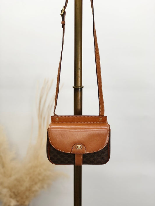 CELINE  Shoulder bag Brown Vintage nwujcb