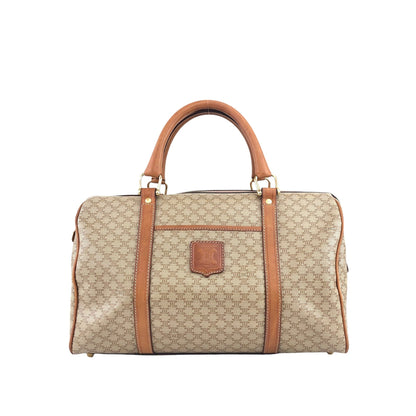 CELINE  Handbag Boston bag Beige Vintage ud4tv5