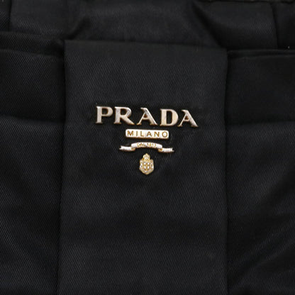 Prada Hand Bag Nylon Black  yb046