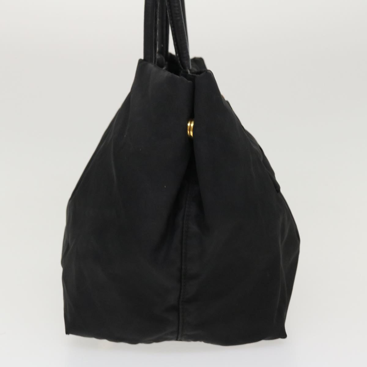 Prada Hand Bag Nylon Black  yb046