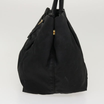 Prada Hand Bag Nylon Black  yb046