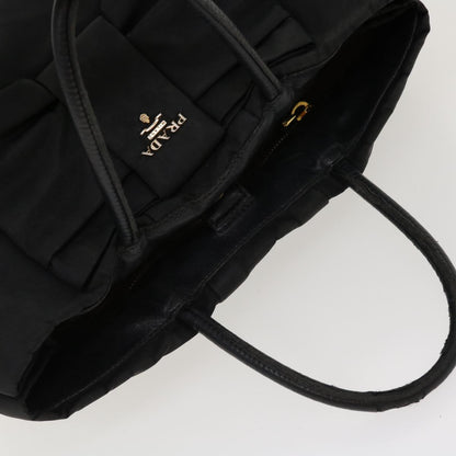 Prada Hand Bag Nylon Black  yb046