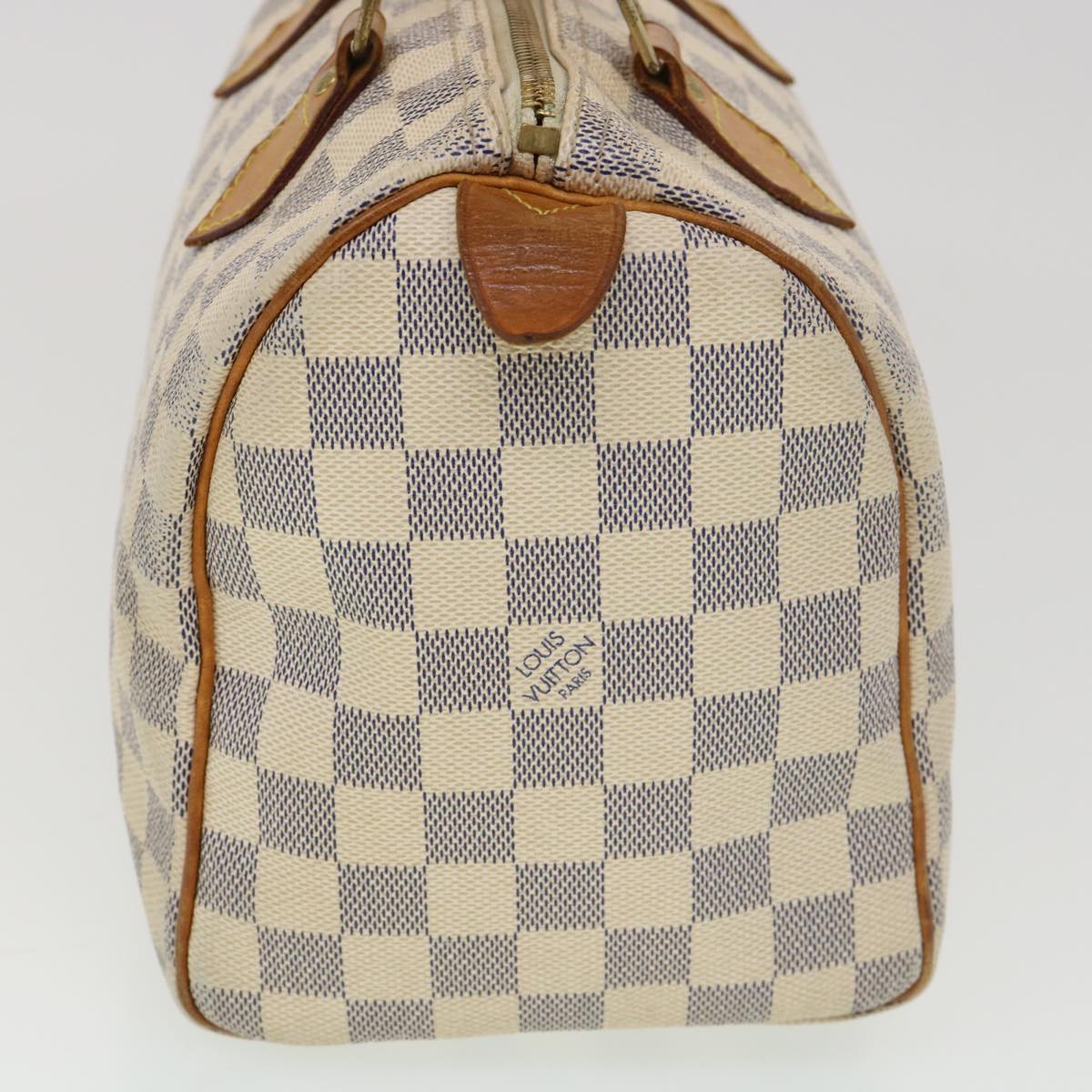 LOUIS VUITTON Damier Azur Speedy 25 Hand Bag N41534 LV yb064