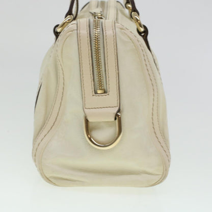 GUCCI Boston Bag Leather White 181487  yb122