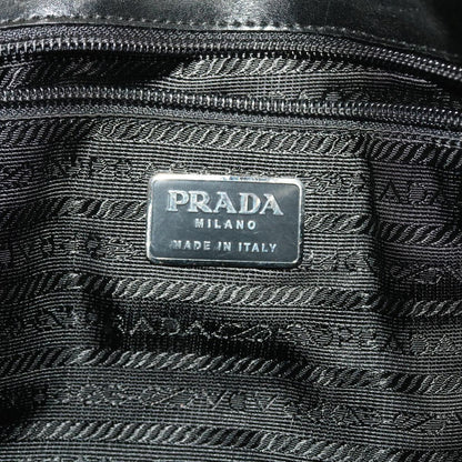 Prada Shoulder Bag Nylon Leather Red  yb140