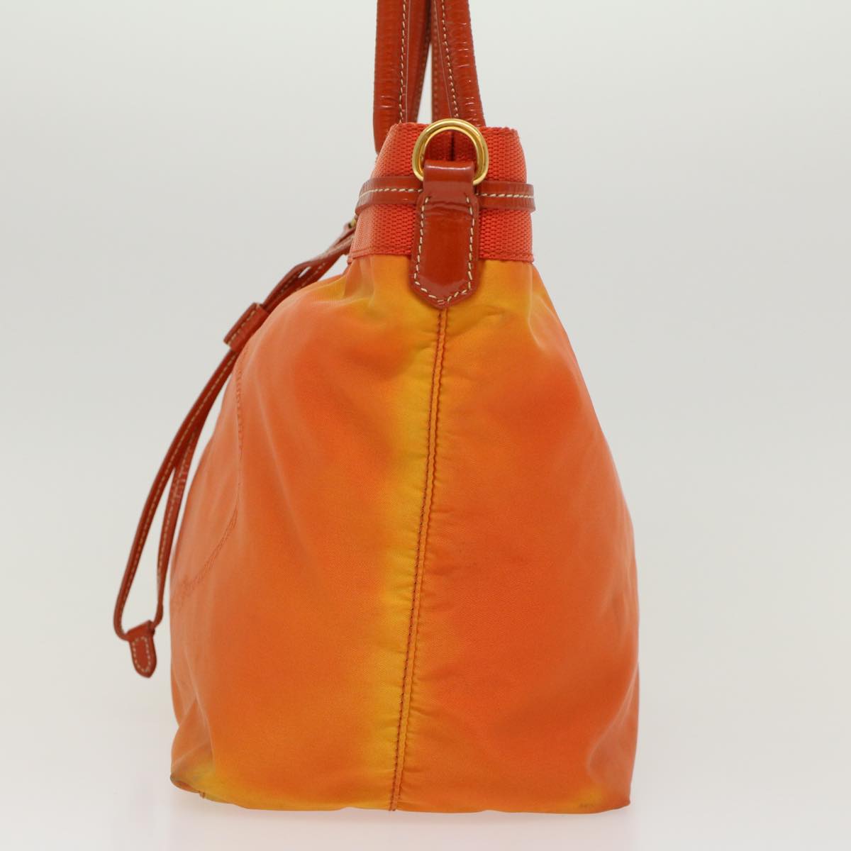 Prada Tote Bag Nylon Orange  yb156