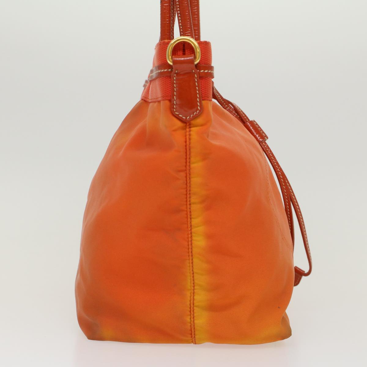 Prada Tote Bag Nylon Orange  yb156