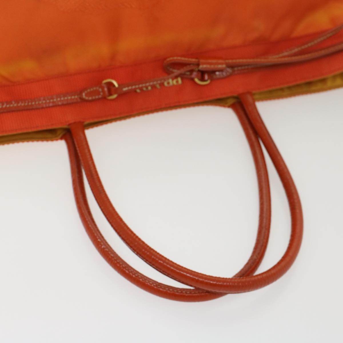 Prada Tote Bag Nylon Orange  yb156