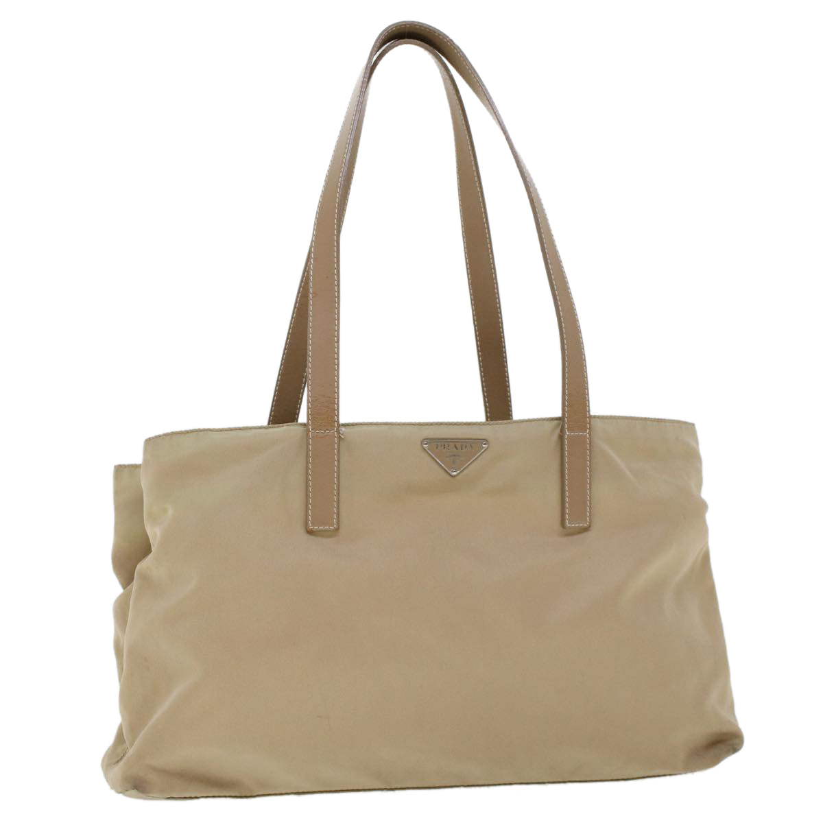 Prada Tote Bag Nylon Beige  yb174