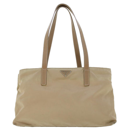 Prada Tote Bag Nylon Beige  yb174