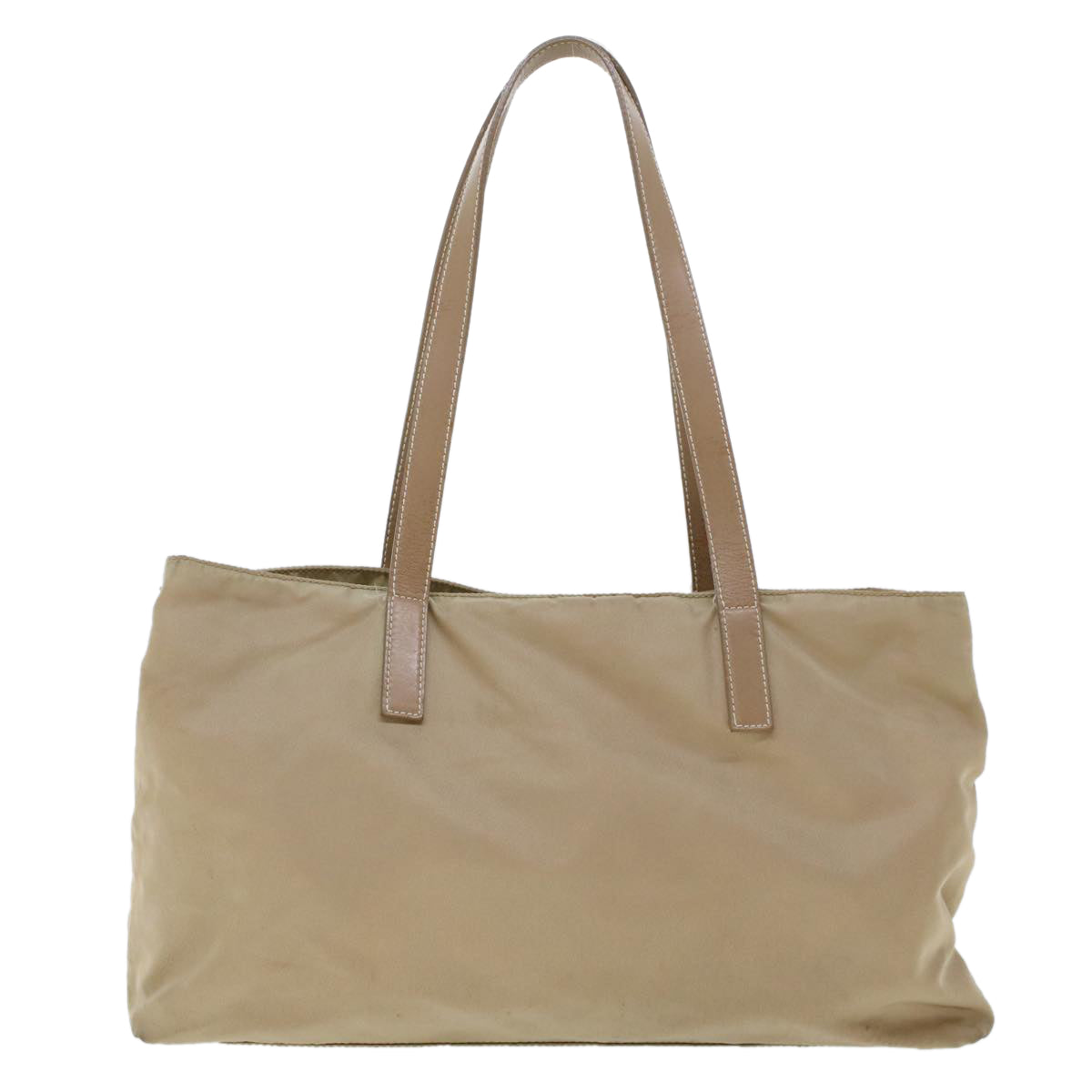 Prada Tote Bag Nylon Beige  yb174