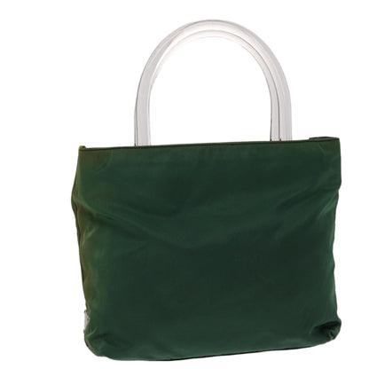 Prada Hand Bag Nylon Green  yb268