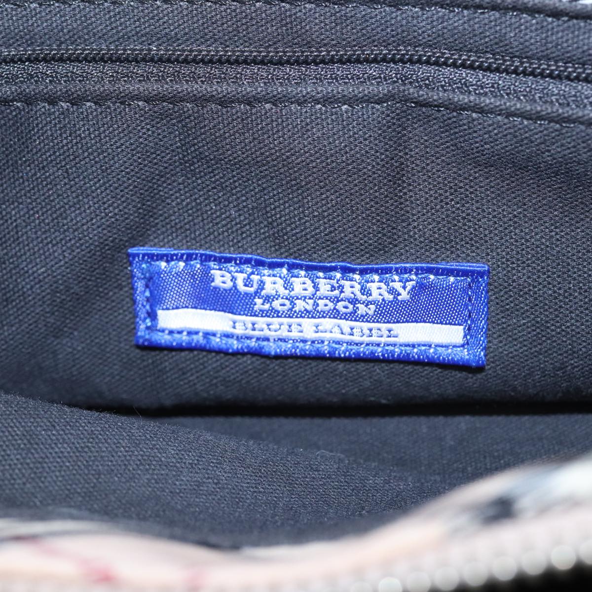 BURBERRYSs Nova Check Hand Bag Canvas Beige Auth yb587