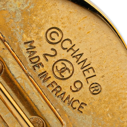Chanel Gold Plated Coco Mark 31 RUE CAMBON PARIS Matelasse Brooch