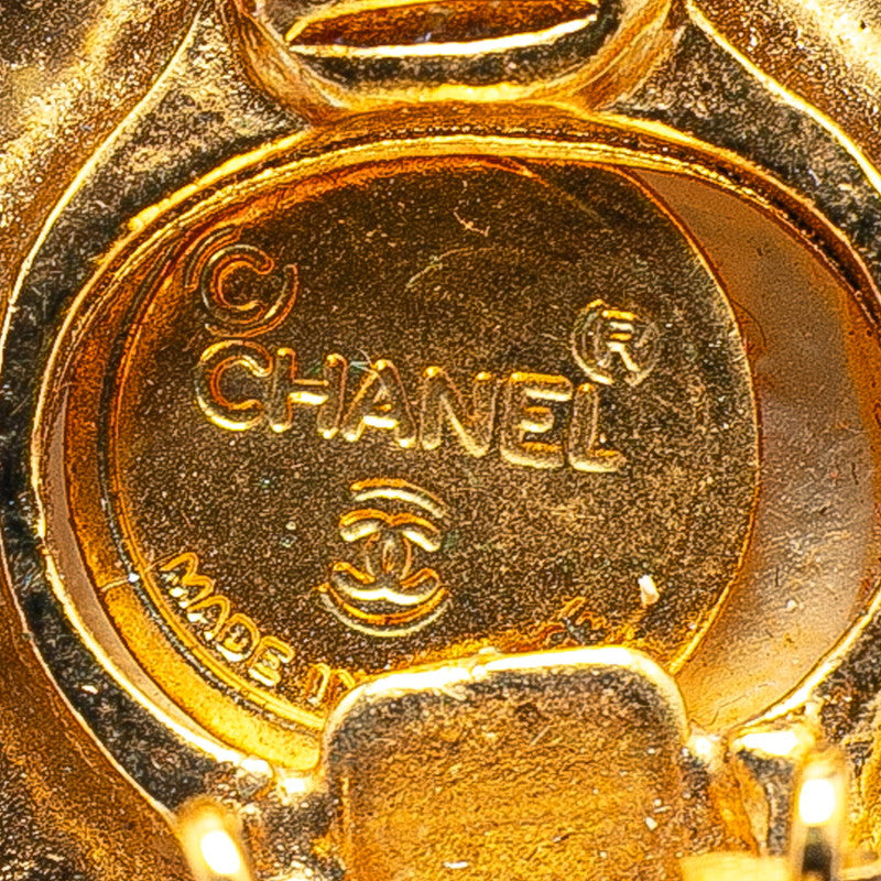 Chanel Gold Plated Faux Pearl Earrings