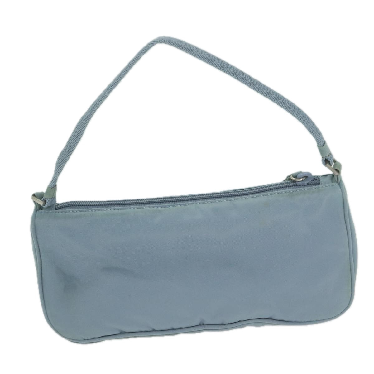 PRADA Accessory Pouch Nylon Blue Auth yk10185