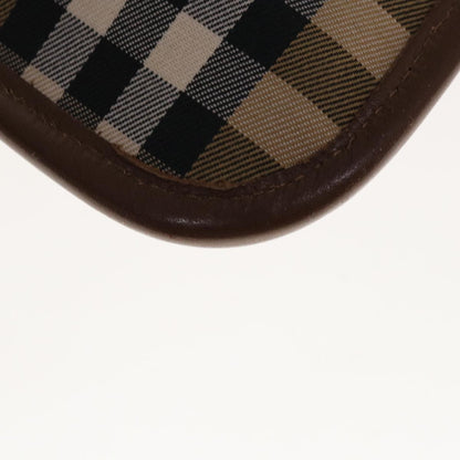 BurberrySs Nova Check Clutch Bag Canvas Beige Brown Auth yk10288