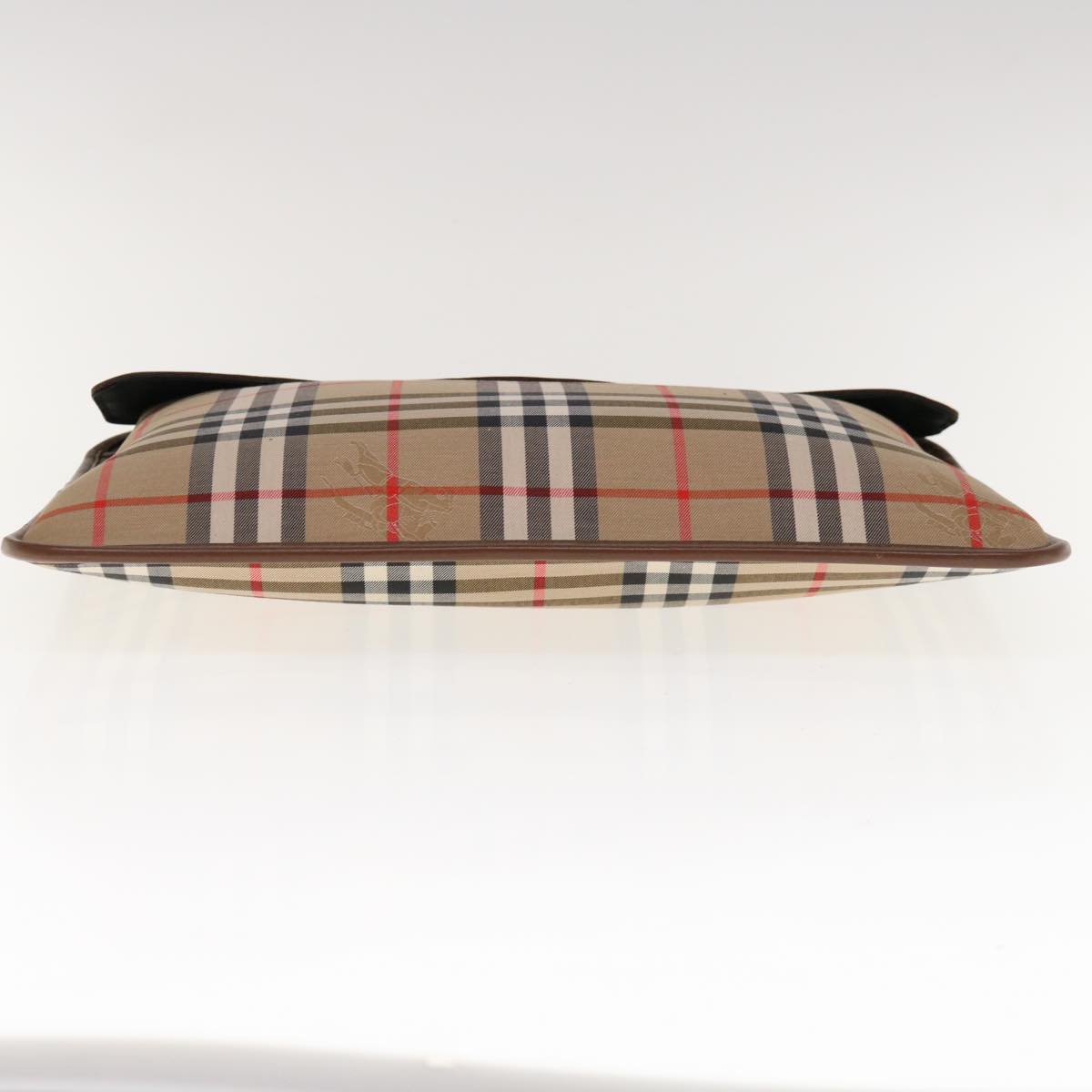 BurberrySs Nova Check Clutch Bag Canvas Beige Brown Auth yk10288