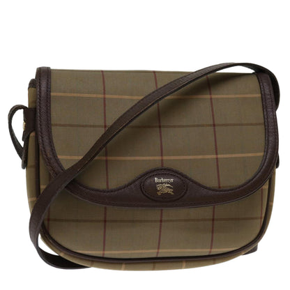 BurberrySs Nova Check Shoulder Bag Canvas Beige Auth yk11355