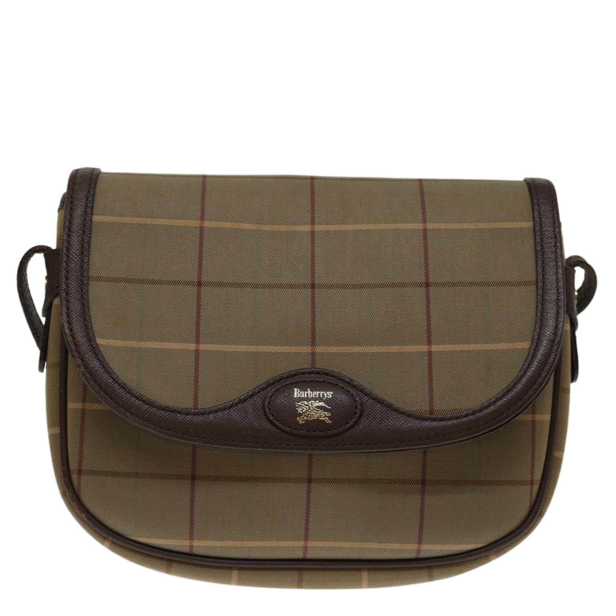 BurberrySs Nova Check Shoulder Bag Canvas Beige Auth yk11355