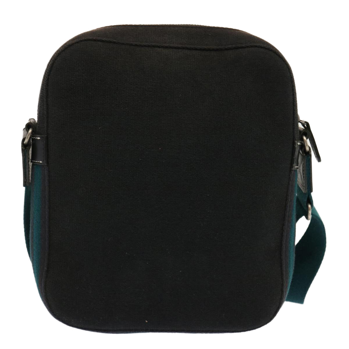 Burberry Blue Label Shoulder Bag Canvas Black Auth yk11709
