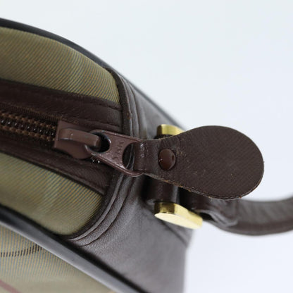 BURBERRYSs Nova Check Shoulder Bag Canvas Beige Auth yk12298
