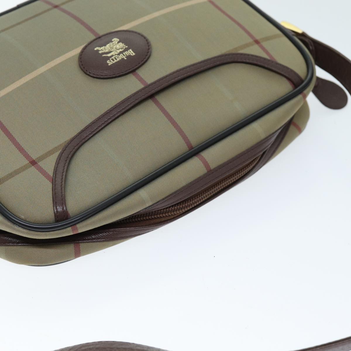 BURBERRYSs Nova Check Shoulder Bag Canvas Beige Auth yk12298