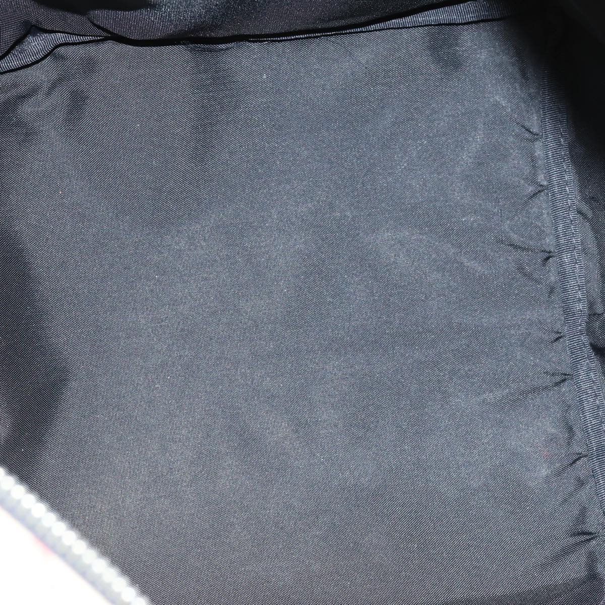 BurberrySs Nova Check Blue Label Tote Bag Nylon Black Auth yk12675