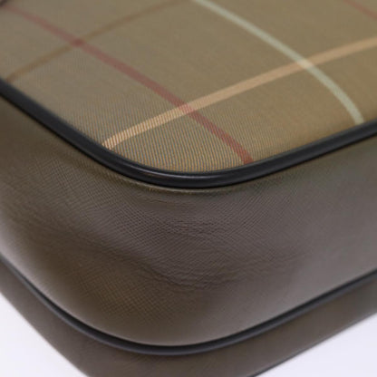 BURBERRYSs Nova Check Shoulder Bag Canvas Beige Auth yk12716