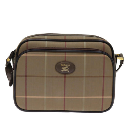 BURBERRYSs Nova Check Shoulder Bag Canvas Beige Auth yk12716
