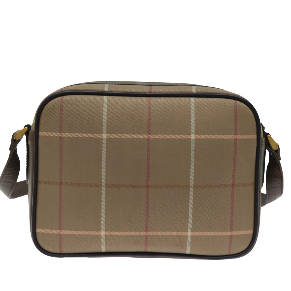 BURBERRYSs Nova Check Shoulder Bag Canvas Beige Auth yk12716
