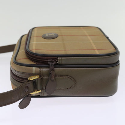 BURBERRYSs Nova Check Shoulder Bag Canvas Beige Auth yk12716