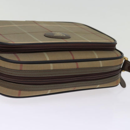 BURBERRYSs Nova Check Shoulder Bag Canvas Beige Auth yk12716