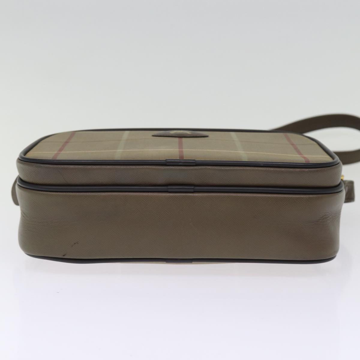 BURBERRYSs Nova Check Shoulder Bag Canvas Beige Auth yk12716