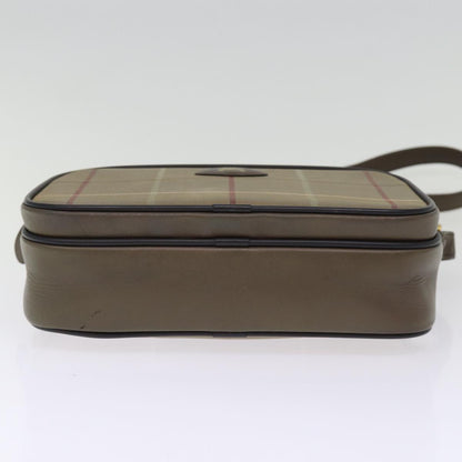 BURBERRYSs Nova Check Shoulder Bag Canvas Beige Auth yk12716