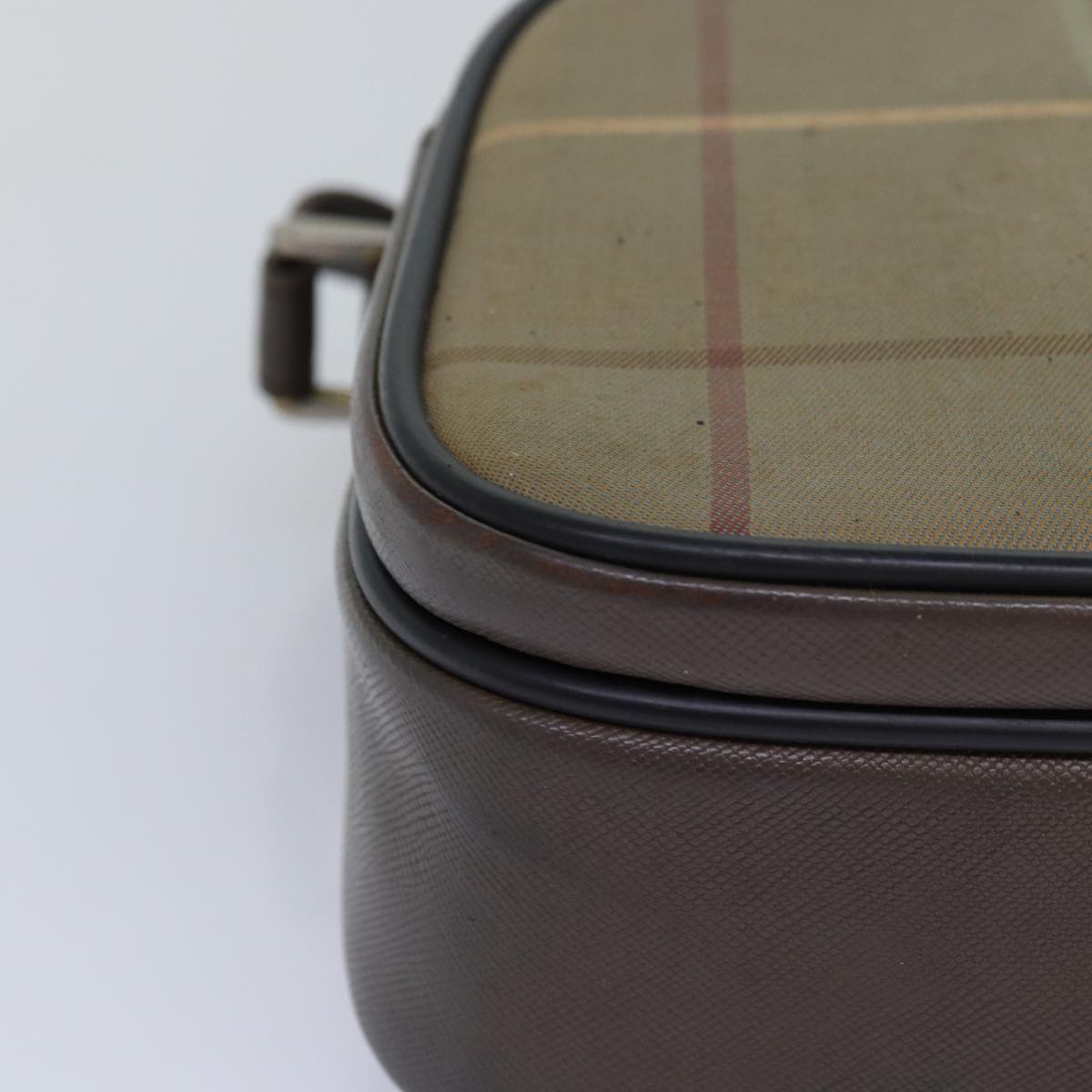 BURBERRYSs Nova Check Shoulder Bag Canvas Beige Auth yk12717
