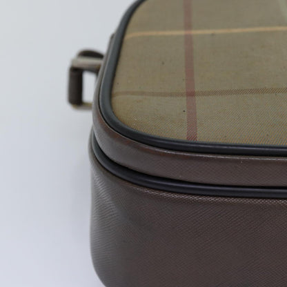 BURBERRYSs Nova Check Shoulder Bag Canvas Beige Auth yk12717