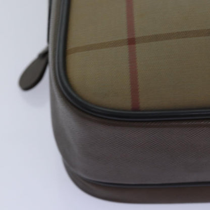BURBERRYSs Nova Check Shoulder Bag Canvas Beige Auth yk12717