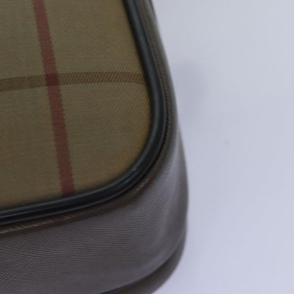 BURBERRYSs Nova Check Shoulder Bag Canvas Beige Auth yk12717
